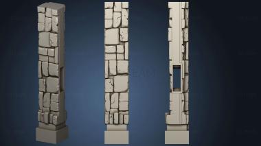 3D model Wizard Tower Wall Pilar (STL)