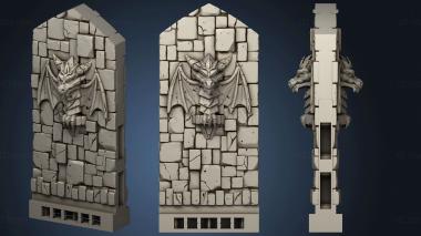 3D model Wizard Tower Wall Quarters (STL)