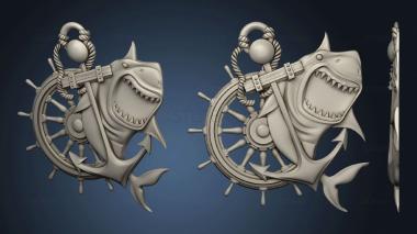 3D model Shark and anchor (STL)