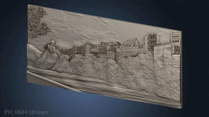 3D model View of the Kura River Historical center of Tbilisi (STL)