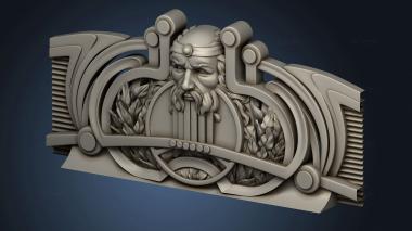 3D model Facade with a male face (STL)