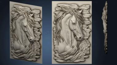 3D model Horse bas-relief version1 (STL)