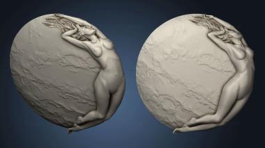 3D model The girl with the moon (STL)