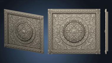 3D model Carved panel version1 (STL)