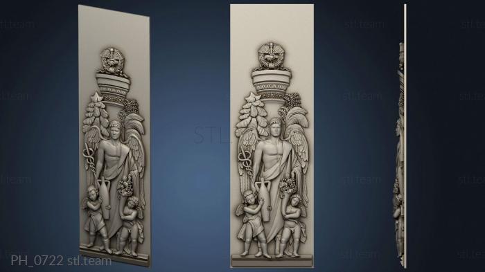 3D model Roman man with children (STL)