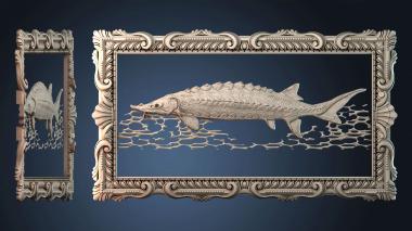 3D model Fish painting (STL)
