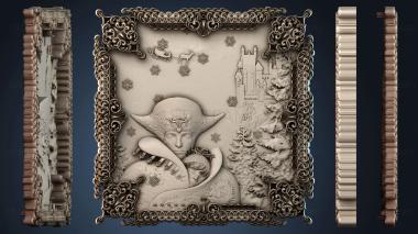 3D model Snow queen painting (STL)
