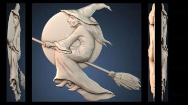 3D модель Изображение ведьмы (STL)