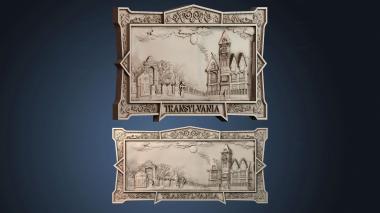 3D модель Картина замка графа Дракулы (STL)