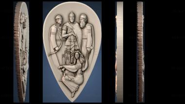 3D модель Картина основателей Киева (STL)