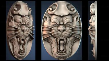 3D model Tiger head (STL)