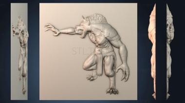3D model Werewolves files wood (STL)