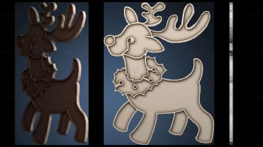 3D model Deer ornament (STL)