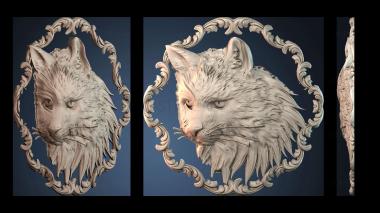 3D модель Рисунок кошки (STL)