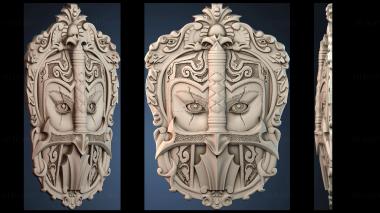 3D модель Узор человеческого лица (STL)