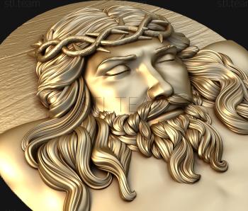 3D модель Иисус Христос, 3д модель резного панно, stl файл (STL)