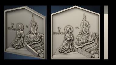 3D model Greek icon of the Holy Spirit (STL)