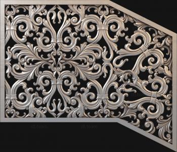 3D model 3d stl model of railings, fences, cnc manufacturing (STL)