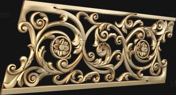 3D model Carved railing, 3d stl model for cnc (STL)