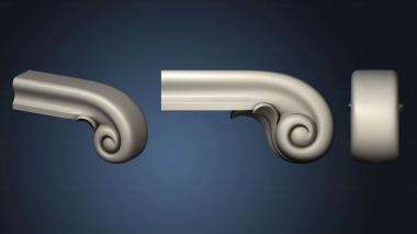 3D model Handrail end of handrail (STL)