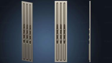 3D model Panel with flutes (STL)