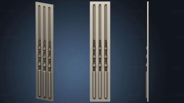 3D model Panel with flutes 2 (STL)