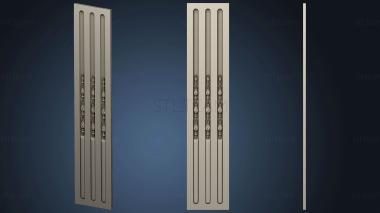 3D model Panel with flutes (STL)