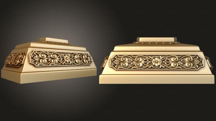 3D model Stand with carved decor (STL)