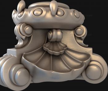 3D model Shells with pearls (STL)