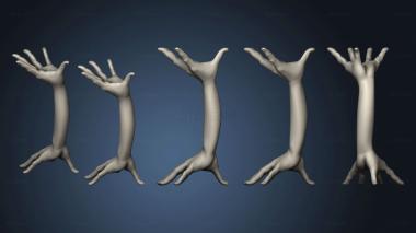 3D model Table support in the form of hands (STL)