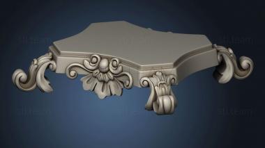 3D model Carved pedestal version1 (STL)