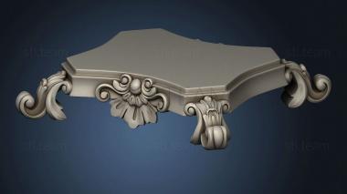 3D model Carved pedestal version2 (STL)