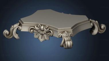 3D model Carved pedestal (STL)