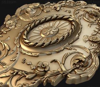 3D model Curl brooch (STL)