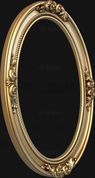 3D model 3d model of oval frame, stl file for cnc (STL)