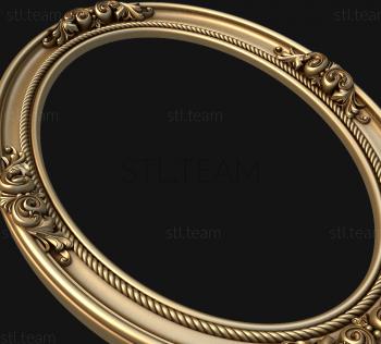 3D model 3d model of oval frame, stl file for cnc (STL)