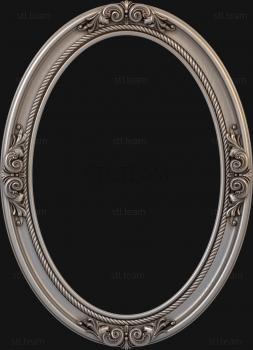 3D model 3d model of oval frame, stl file for cnc (STL)