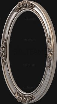 3D model 3d model of oval frame, stl file for cnc (STL)