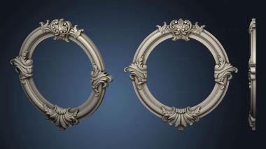 3D model Round frame according to the catalog of vintage sketches WINDOW 0009 (STL)