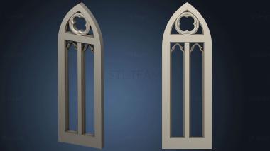 3D model Window and door in the Gothic style (STL)