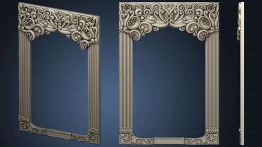 3D model Frame with carved top (STL)