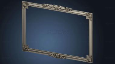 3D model Mirror frame with decorative elements (STL)