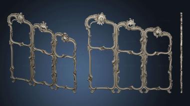 3D model Baroque screen version1 (STL)