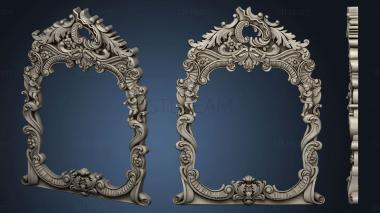 3D model Mirror with angels for the console (STL)