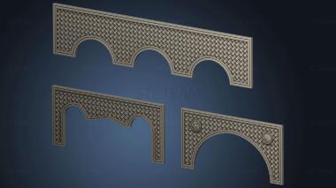 3D model Grid with a pattern in the form of a braid (STL)