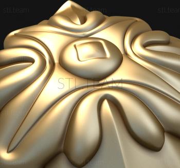 3D модель Квадрат с листьями (STL)