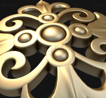 3D модель Стилизованные лилии плоские (STL)