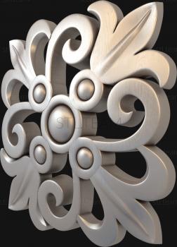 3D модель Стилизованные лилии плоские (STL)