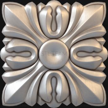 3D модель Квадратный цветок с серединой (STL)