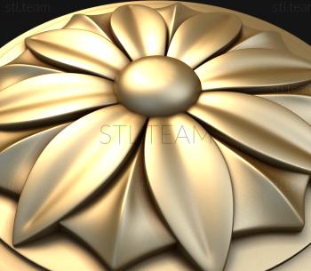 3D модель Ромашка в круге (STL)